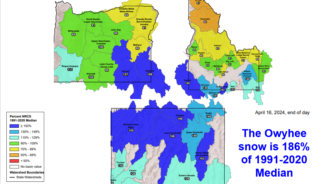 Owyhee Update ! Snow Weather and Flow